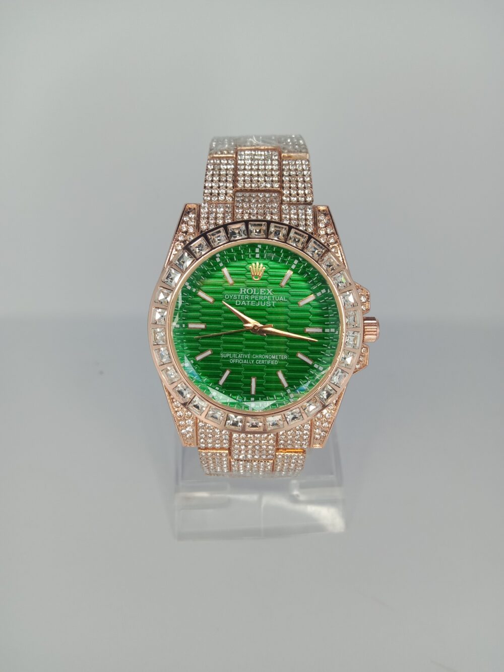 Rolex White Stone Watch